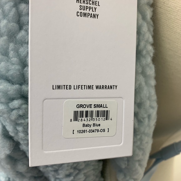 Herschel Groove Blue Small Fleece Bag - Picture 7 of 8